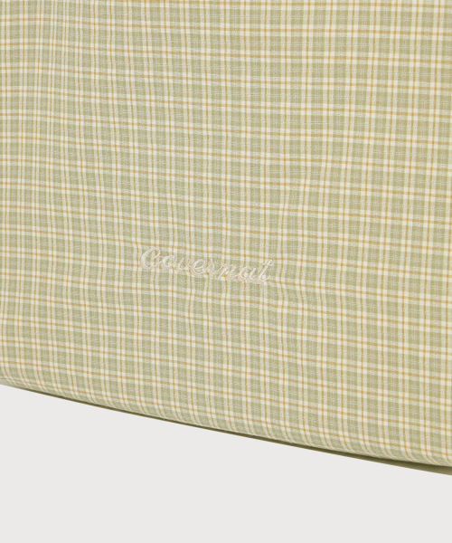 COVERNAT WOMAN(カバーナットウーマン)の「クローバーハートチェックシャーリングエコバッグ Olive(エコバッグ/サブバッグ・レディース・その他・FREE)」の4枚目の写真