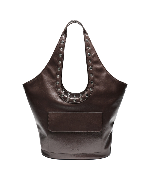 PARTIMENTO WOMEN(パルティメントウィメン)の「メタルスナップハンドルレザーバッグ_ブラウン(ショルダーバッグ・レディース・その他・ONE SIZE)」の2枚目の写真