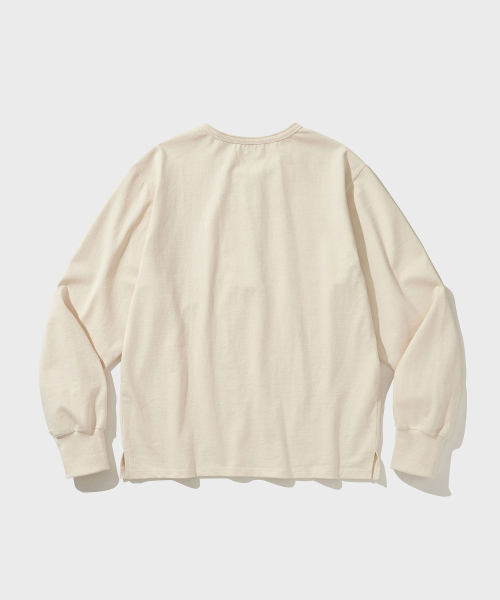 VDR（ブイディアール）の「HENLY NECK T-SHIRT [Natural]（Tシャツ/カットソー・メンズ・その他・M/L/XL）」の2枚目の写真