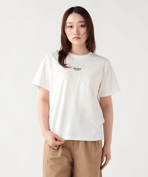 BEAMS HEART（ビームスハート）の「BEAMS HEART Tシャツ（Tシャツ/カットソー・レディース・チャコールグレー/オフホワイト/ネイビー・MEDIUM/LARGE）」の7枚目の写真