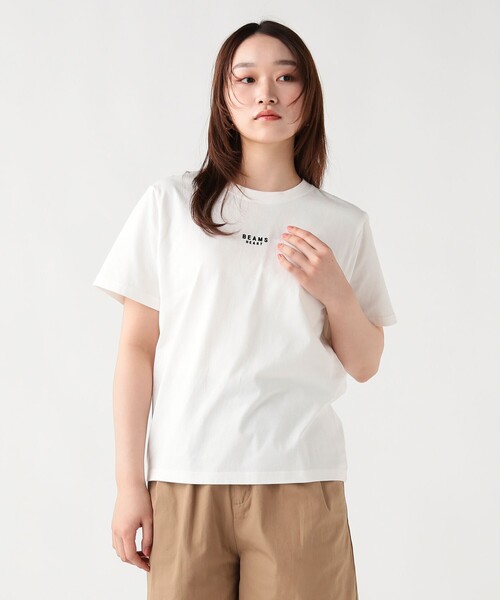 BEAMS HEART（ビームスハート）の「BEAMS HEART Tシャツ（Tシャツ/カットソー・レディース・チャコールグレー/オフホワイト/ネイビー・MEDIUM/LARGE）」の4枚目の写真