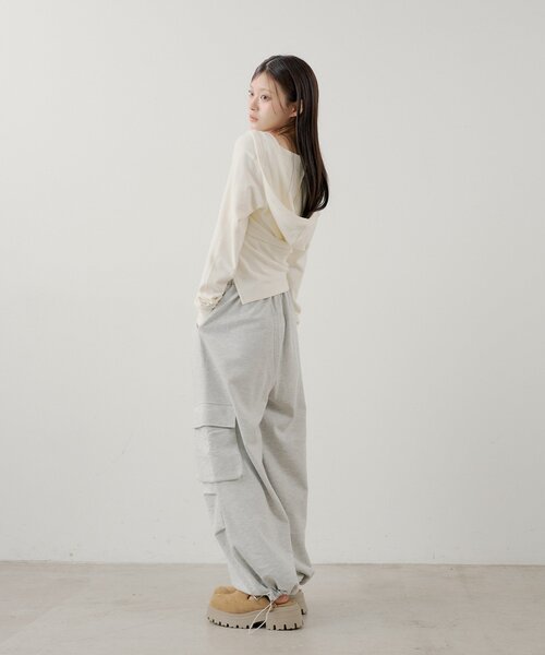 Chico(チコ)の「レースキャミ+フードボレロセット(Tシャツ/カットソー・レディース・ピンク/アイボリー/ブルー/グレー・FREE)」の7枚目の写真