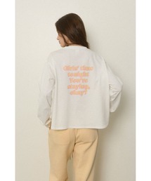 ALEXIA STAM | Wellness Back Message Long Sleeve Tee /ウェルネス メッセージロンT(Tシャツ/カットソー)