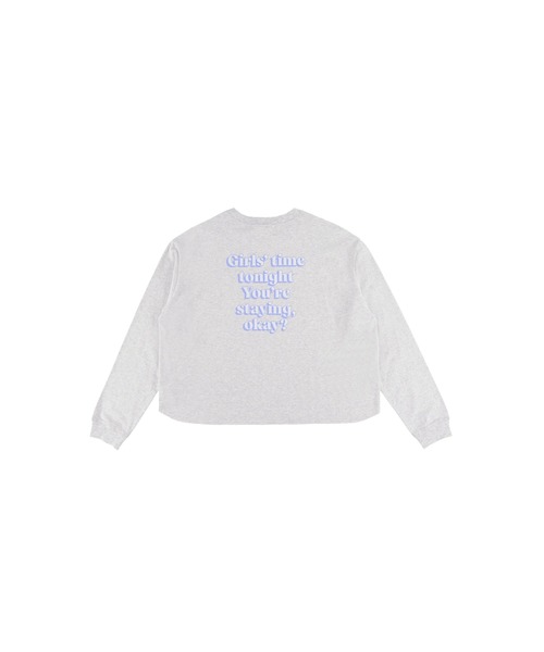 ALEXIA STAM（アリシアスタン）の「Wellness Back Message Long Sleeve Tee /ウェルネス メッセージロンT（Tシャツ/カットソー・レディース・ホワイト/グレー・FREE）」の7枚目の写真