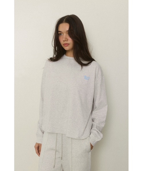 ALEXIA STAM（アリシアスタン）の「Wellness Back Message Long Sleeve Tee /ウェルネス メッセージロンT（Tシャツ/カットソー・レディース・ホワイト/グレー・FREE）」の20枚目の写真