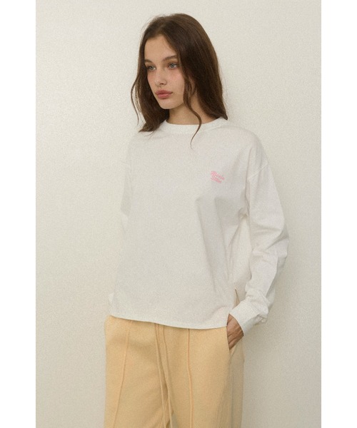 ALEXIA STAM（アリシアスタン）の「Wellness Back Message Long Sleeve Tee /ウェルネス メッセージロンT（Tシャツ/カットソー・レディース・ホワイト/グレー・FREE）」の16枚目の写真