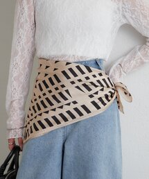 ジオメトリック柄 スカーフ