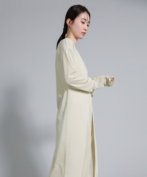 select MOCA Et（セレクトモカエト）の「【Et】2-Way Ribbed Long Cardigan（カーディガン/ボレロ・レディース・ベージュ/チャコール・FREE）」の15枚目の写真