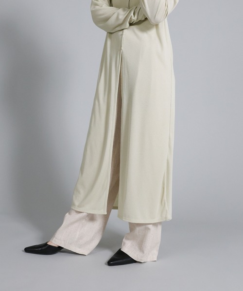 select MOCA Et（セレクトモカエト）の「【Et】2-Way Ribbed Long Cardigan（カーディガン/ボレロ・レディース・ベージュ/チャコール・FREE）」の17枚目の写真