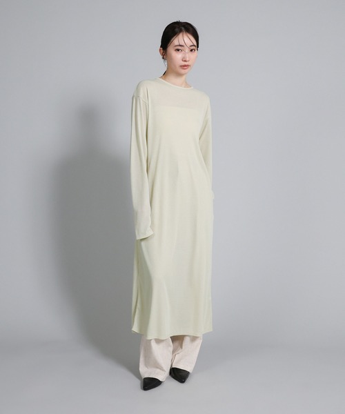 select MOCA Et（セレクトモカエト）の「【Et】2-Way Ribbed Long Cardigan（カーディガン/ボレロ・レディース・ベージュ/チャコール・FREE）」の3枚目の写真