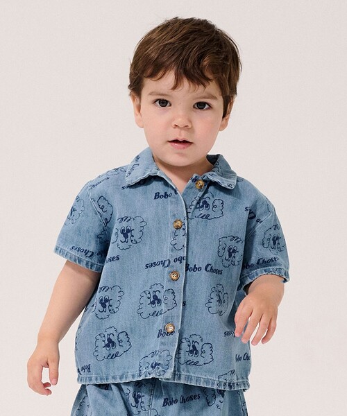BOBO CHOSES / ベビー Pickles The Dog デニムシャツ 2026SS（6ヵ月～2