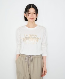 Idnes Le temps 箔プリントロンT