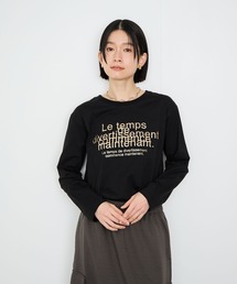Idnes Le temps 箔プリントロンT