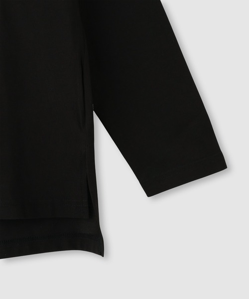 Mac-House(マックハウス)の「Idnes Le temps 箔プリントロンT(Tシャツ/カットソー・レディース・ブラック/サックスブルー/オフホワイト/レッド・FREE)」の6枚目の写真