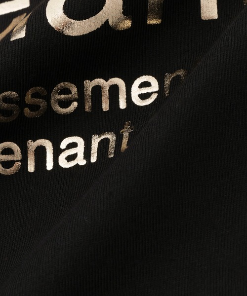 Mac-House(マックハウス)の「Idnes Le temps 箔プリントロンT(Tシャツ/カットソー・レディース・ブラック/サックスブルー/オフホワイト/レッド・FREE)」の7枚目の写真