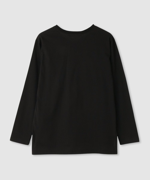 Mac-House(マックハウス)の「Idnes Le temps 箔プリントロンT(Tシャツ/カットソー・レディース・ブラック/サックスブルー/オフホワイト/レッド・FREE)」の17枚目の写真
