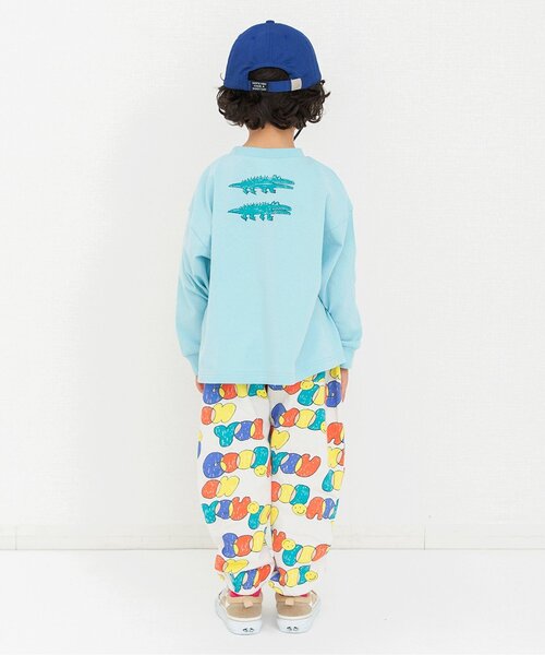 BREEZE（ブリーズ）の「お絵描きアートTシャツ_ジュニア対応（Tシャツ/カットソー・キッズ・ベージュ/アイボリー/サックスブルー・110/100/90/80/140/130/120）」の16枚目の写真