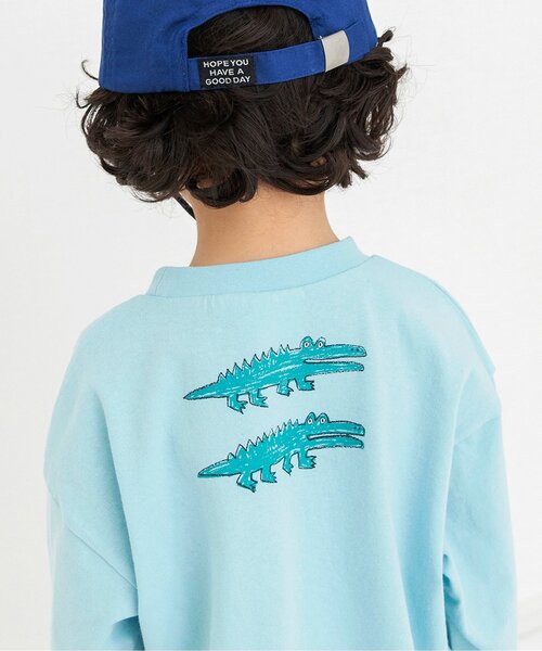 BREEZE（ブリーズ）の「お絵描きアートTシャツ_ジュニア対応（Tシャツ/カットソー・キッズ・ベージュ/アイボリー/サックスブルー・110/100/90/80/140/130/120）」の17枚目の写真