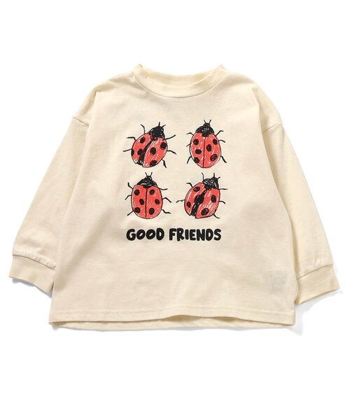 BREEZE（ブリーズ）の「お絵描きアートTシャツ_ジュニア対応（Tシャツ/カットソー・キッズ・ベージュ/アイボリー/サックスブルー・110/100/90/80/140/130/120）」の7枚目の写真