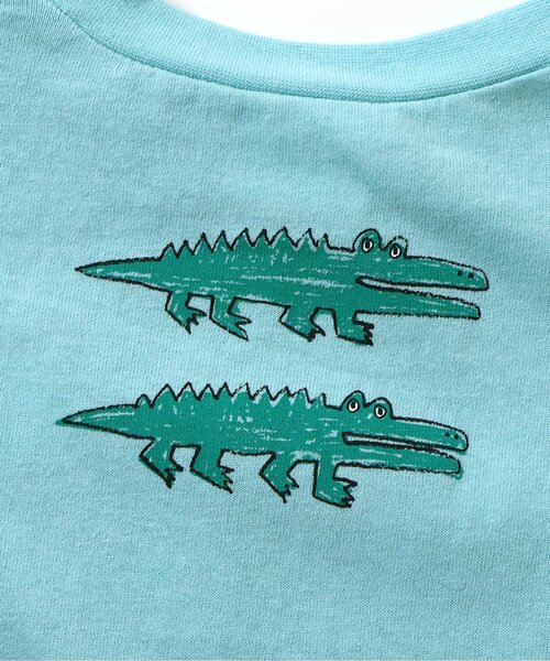 BREEZE（ブリーズ）の「お絵描きアートTシャツ_ジュニア対応（Tシャツ/カットソー・キッズ・ベージュ/アイボリー/サックスブルー・110/100/90/80/140/130/120）」の14枚目の写真