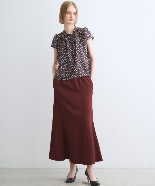 three dots(スリードッツ)の「シルキーツイル ナロウスカート(スカート・レディース・ブラック/ピンク/ボルドー・SMALL/MEDIUM)」の13枚目の写真