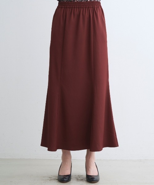 three dots(スリードッツ)の「シルキーツイル ナロウスカート(スカート・レディース・ブラック/ピンク/ボルドー・SMALL/MEDIUM)」の4枚目の写真