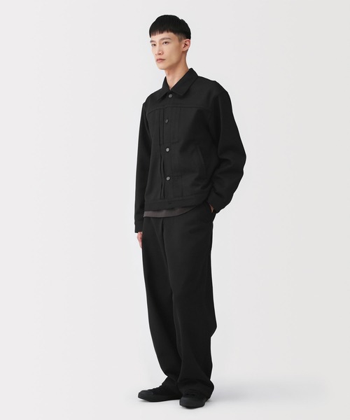 MUJI Labo(ムジラボ)の「〔MUJI Labo〕紳士 再生ポリエステルデニムジャケット(デニムジャケット・メンズ・ブラック/ダークネイビー・XL/L/M/S)」の3枚目の写真