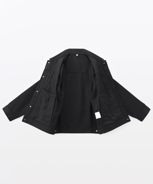 MUJI Labo(ムジラボ)の「〔MUJI Labo〕紳士 再生ポリエステルデニムジャケット(デニムジャケット・メンズ・ブラック/ダークネイビー・XL/L/M/S)」の4枚目の写真