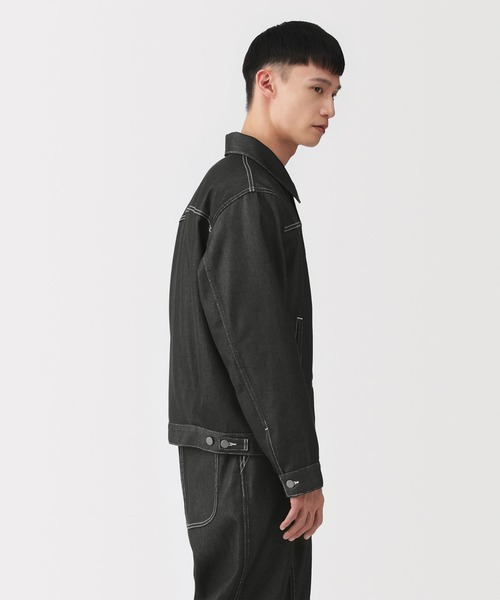 MUJI Labo(ムジラボ)の「〔MUJI Labo〕紳士 再生ポリエステルデニムジャケット(デニムジャケット・メンズ・ブラック/ダークネイビー・XL/L/M/S)」の8枚目の写真