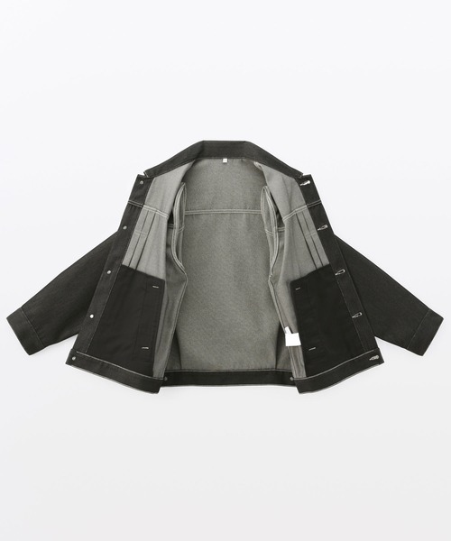 MUJI Labo(ムジラボ)の「〔MUJI Labo〕紳士 再生ポリエステルデニムジャケット(デニムジャケット・メンズ・ブラック/ダークネイビー・XL/L/M/S)」の12枚目の写真