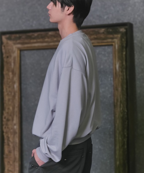 Confirm（コンファーム）の「『Confirm』 Logo Embroidery Crew Sweat / 『Confirm』ロゴ刺繍クルースウェット メンズ レディース ユニセックス（スウェット・メンズ・チャコールグレー/ブラック/スカイブルー・M/L）」の12枚目の写真