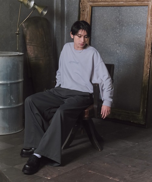 Confirm（コンファーム）の「『Confirm』 Logo Embroidery Crew Sweat / 『Confirm』ロゴ刺繍クルースウェット メンズ レディース ユニセックス（スウェット・メンズ・チャコールグレー/ブラック/スカイブルー・M/L）」の15枚目の写真