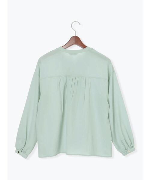 Te chichi（テチチ）の「フロントフリルキーネックブラウス（シャツ/ブラウス・レディース・ミント/グレー/オフホワイト・F）」の21枚目の写真