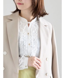 Te chichi | フロントフリルキーネックブラウス(シャツ/ブラウス)