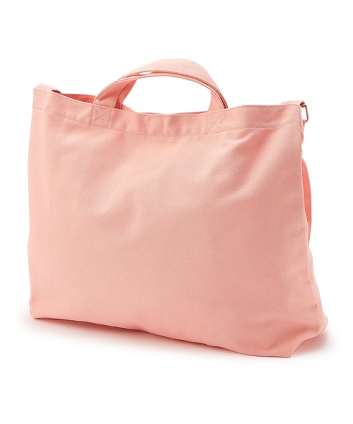 petit main（プティマイン）の「キャンバス2WAYショルダートート/LG（トートバッグ・キッズ・ピンク/アイボリー/ブルー/チャコール/ベージュ・F）」の6枚目の写真