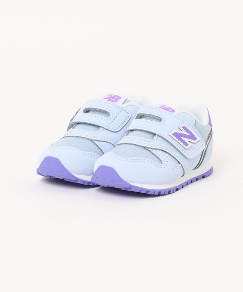 new balance ニューバランス I373 ベビースニーカー 子供靴 ワンベルト キッズシューズ ストラップ I3734L3 ブルー/パープル