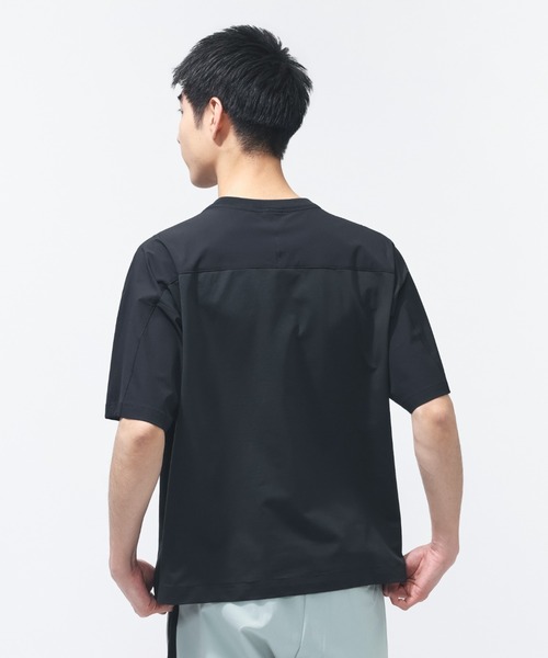 NEW BALANCE（ニューバランス）の「【別注】ニューバランス New Balance ファブリックコンビウーブンTシャツ 限定コラボ（Tシャツ/カットソー・メンズ・ブラック/グレー・M/L/LL/S/3L）」の10枚目の写真