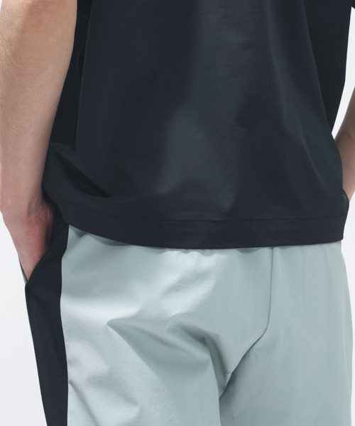 NEW BALANCE（ニューバランス）の「【別注】ニューバランス New Balance ファブリックコンビウーブンTシャツ 限定コラボ（Tシャツ/カットソー・メンズ・ブラック/グレー・M/L/LL/S/3L）」の4枚目の写真