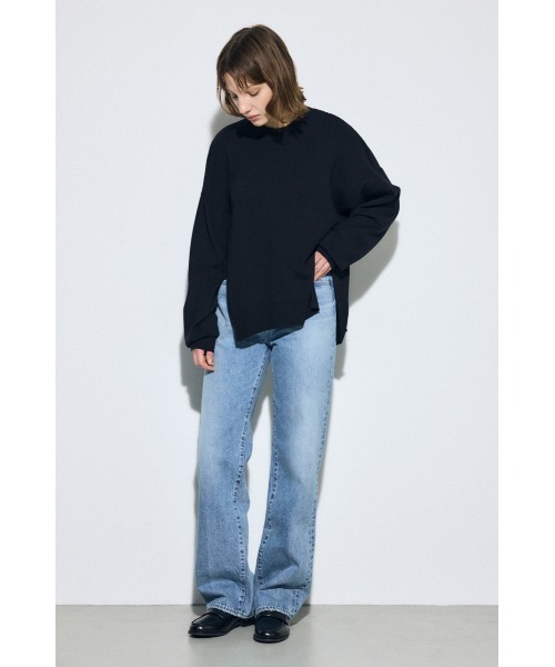 AZUL by moussy（アズールバイマウジー）の「AZUL DENIM ストレートデニム（デニムパンツ・レディース・アイボリー/ライトブルー・24inch/25inch/26inch/27inch）」の15枚目の写真