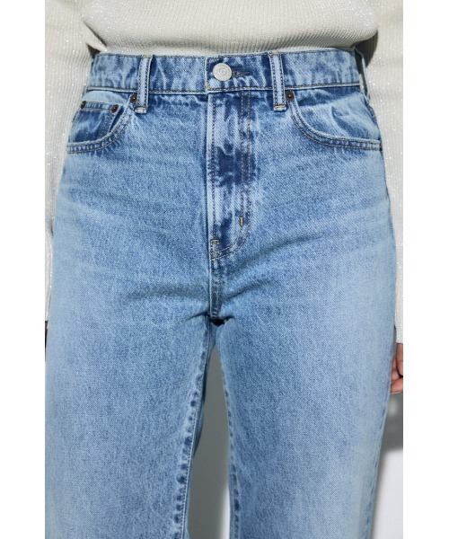 AZUL by moussy（アズールバイマウジー）の「AZUL DENIM ストレートデニム（デニムパンツ・レディース・アイボリー/ライトブルー・24inch/25inch/26inch/27inch）」の16枚目の写真