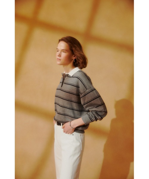 AZUL by moussy(アズールバイマウジー)の「【シリーズ累計最速で1,000本突破!】【サイズ,身長別画像あり】AZUL DENIM ストレートデニム(デニムパンツ・レディース・アイボリー/ライトブルー・24inch/25inch/26inch/27inch)」の21枚目の写真