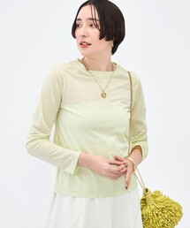 ウォッシャブル綿ナイロンシアーロンT