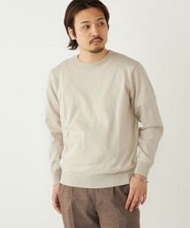 SHIPS Colors:〈洗濯機可能〉14ゲージ 天竺 クルーネック ニット