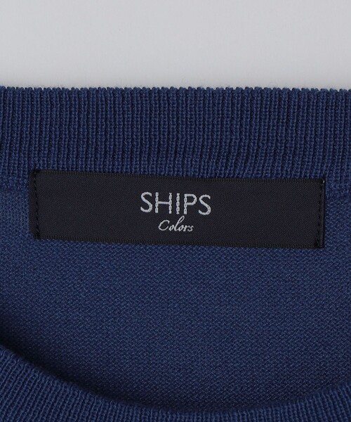 SHIPS Colors(シップス カラーズ)の「SHIPS Colors:〈洗濯機可能〉14ゲージ 天竺 クルーネック ニット(ニット/セーター・メンズ・ライトグレー/ダークグレー/ロイヤルブルー/ネイビー・MEDIUM/LARGE/X-LARGE)」の11枚目の写真