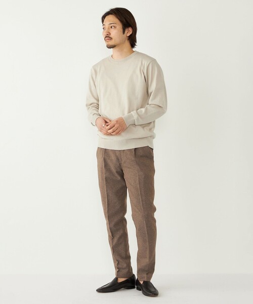 SHIPS Colors(シップス カラーズ)の「SHIPS Colors:〈洗濯機可能〉14ゲージ 天竺 クルーネック ニット(ニット/セーター・メンズ・ライトグレー/ダークグレー/ロイヤルブルー/ネイビー・MEDIUM/LARGE/X-LARGE)」の21枚目の写真