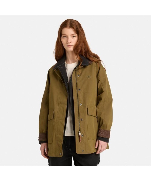 Timberland(ティンバーランド)の「ウォータープルーフ バーン コート レディース(カバーオール・レディース・ダークオリーブ・SMALL/MEDIUM)」の1枚目の写真