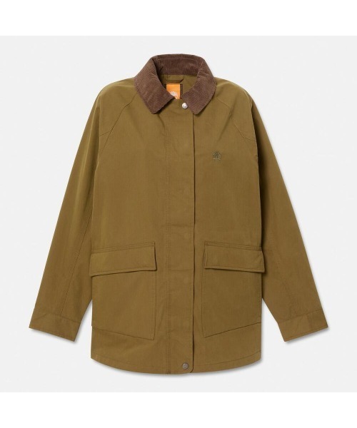 Timberland(ティンバーランド)の「ウォータープルーフ バーン コート レディース(防水)(カバーオール・レディース・ダークオリーブ・SMALL/MEDIUM/LARGE)」の6枚目の写真