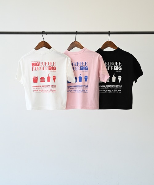 GENERATOR(ジェネレーター)の「ジェネレーター BIG BURGER Tシャツ(Tシャツ/カットソー・キッズ・ホワイト/ピンク/ブラック・M/L/XL)」の16枚目の写真