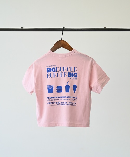 GENERATOR(ジェネレーター)の「ジェネレーター BIG BURGER Tシャツ(Tシャツ/カットソー・キッズ・ホワイト/ピンク/ブラック・M/L/XL)」の21枚目の写真