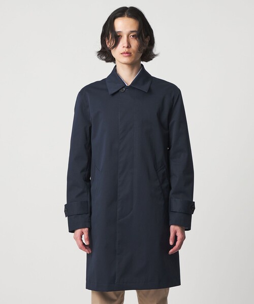 A DAY IN THE LIFE UNITED ARROWS(アデイインザライフユナイテッドアローズ)の「ツイル ステンカラーコート-撥水・防風-<A DAY IN THE LIFE>(ステンカラーコート・メンズ・ベージュ/ネイビー・M/S/L)」の6枚目の写真